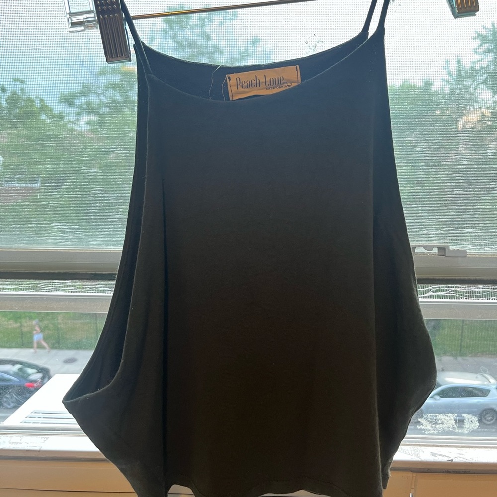 Olive green crop top